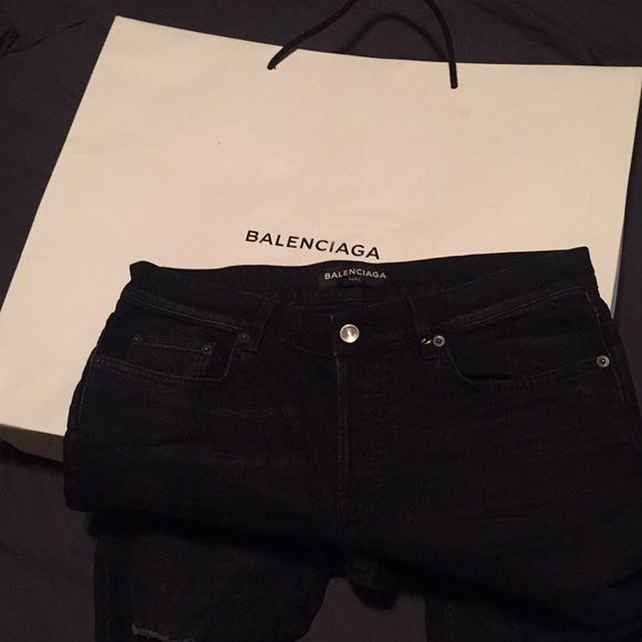 balenciaga black jeans